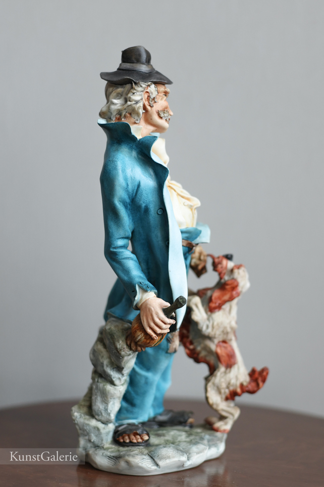 Бродяга с собакой, Cortese, Capodimonte, статуэтка