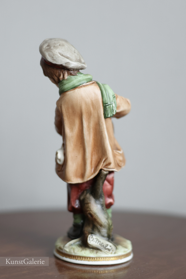 Мальчик с щенком, Bruno Merli, Capodimonte, статуэтка