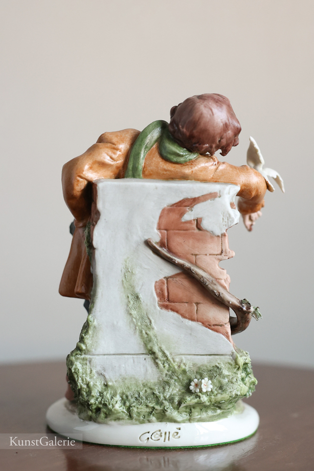 Детишки с голубями, Giuseppe Cappe, статуэтка